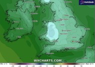 英国降雪：天气地图变蓝，英国气温将在几天内骤降2摄氏度